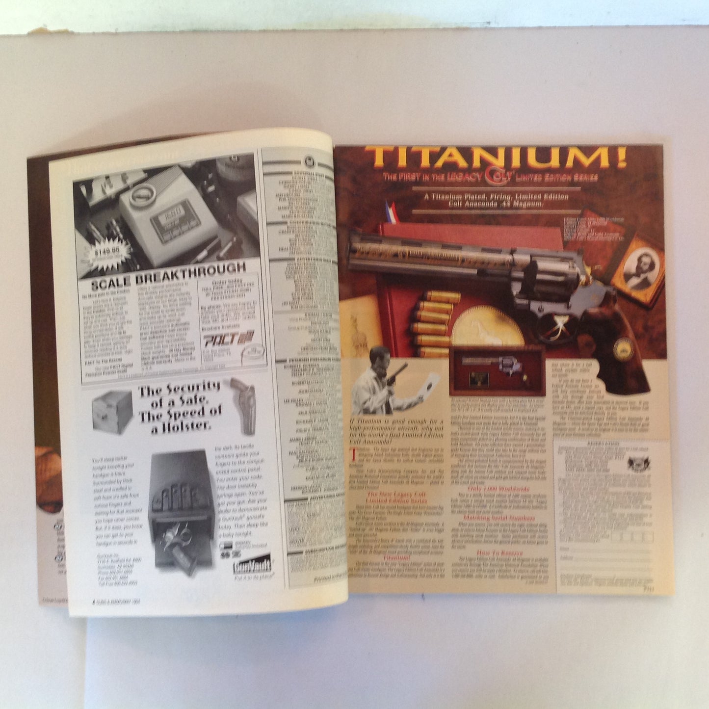 Vintage May 1994 Guns & Ammo Pros Pick Top 10 Combat Handguns Hornady Light Magnum 13-Shot .45 ACP