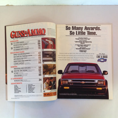 Vintage May 1994 Guns & Ammo Pros Pick Top 10 Combat Handguns Hornady Light Magnum 13-Shot .45 ACP