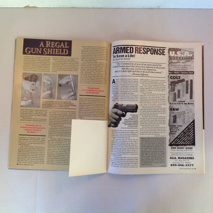 Vintage May 1994 Guns & Ammo Pros Pick Top 10 Combat Handguns Hornady Light Magnum 13-Shot .45 ACP