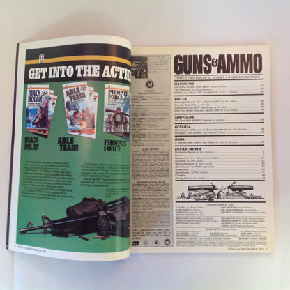Vintage Mar 1983 Guns & Ammo Colt's New .22 Sixgun Jaguar 5-In-1 Rifle .357 Magnum Double Duty Scattergun