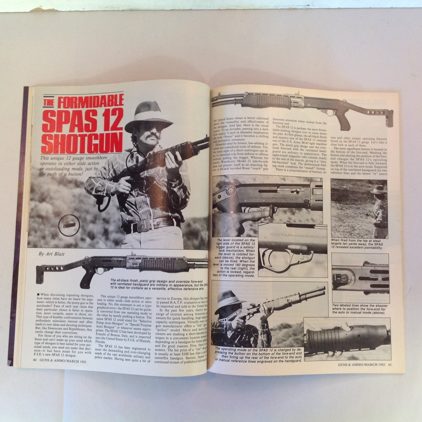 Vintage Mar 1983 Guns & Ammo Colt's New .22 Sixgun Jaguar 5-In-1 Rifle .357 Magnum Double Duty Scattergun