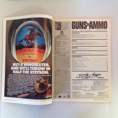 Vintage Jun 1981 Guns & Ammo Smith & Wesson Magnum Colt's Pocket Peacemaker Crime Stops at Gunpoint