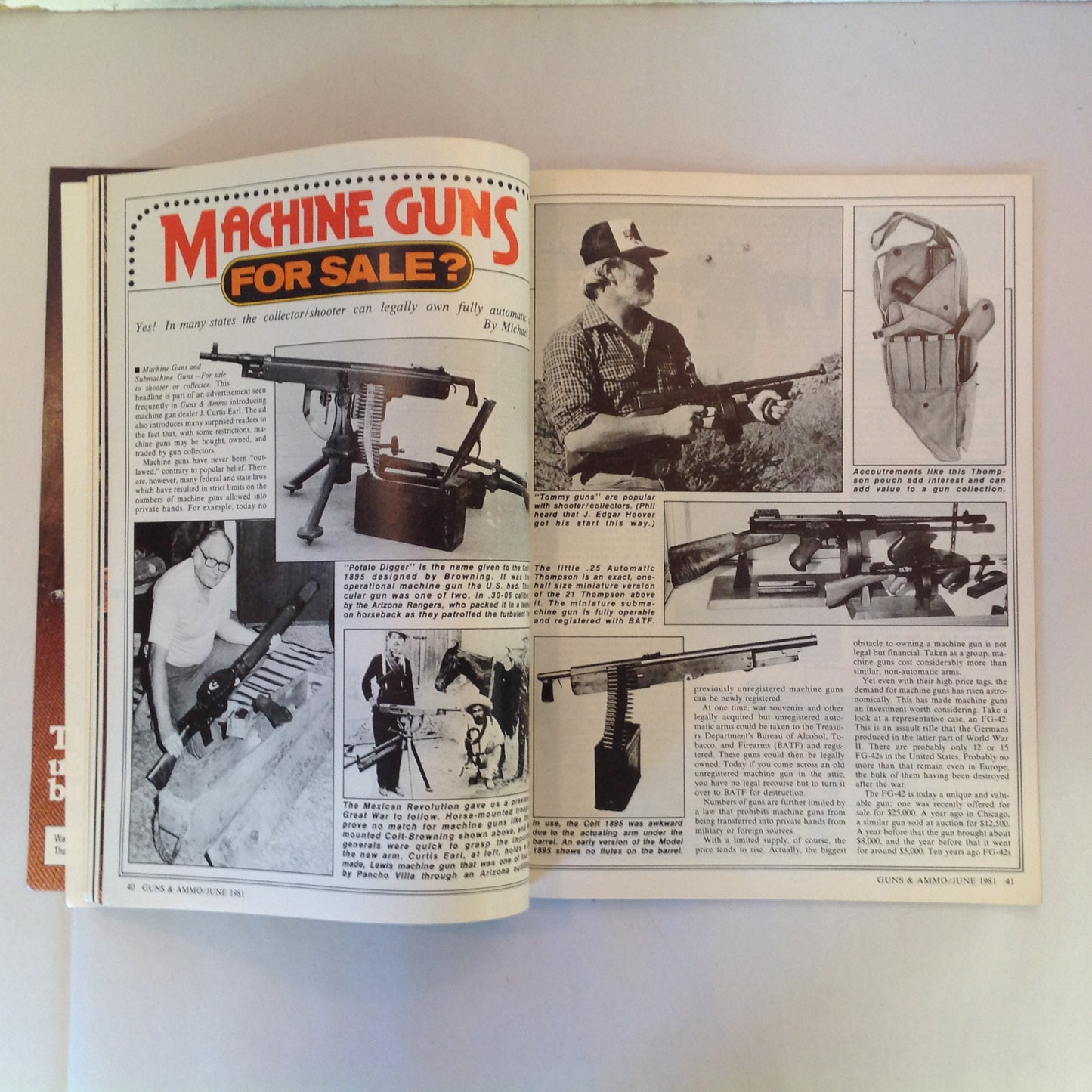Vintage Jun 1981 Guns & Ammo Smith & Wesson Magnum Colt's Pocket Peacemaker Crime Stops at Gunpoint