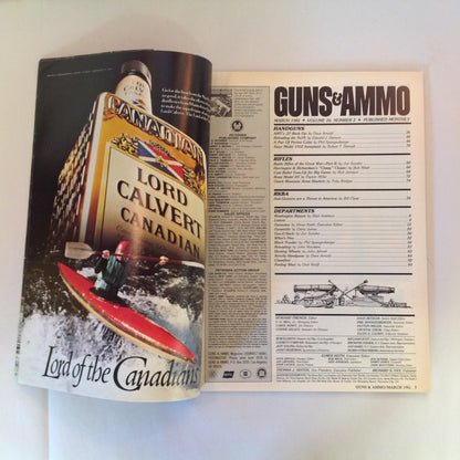 Vintage Mar 1982 Guns & Ammo AMT The .22 Back Up Colt's Percussion Pocket Pistols 9mm Parabellum