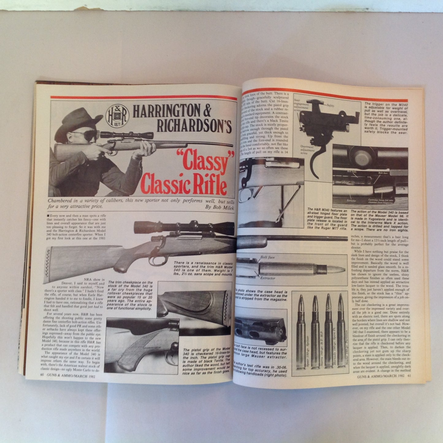 Vintage Mar 1982 Guns & Ammo AMT The .22 Back Up Colt's Percussion Pocket Pistols 9mm Parabellum