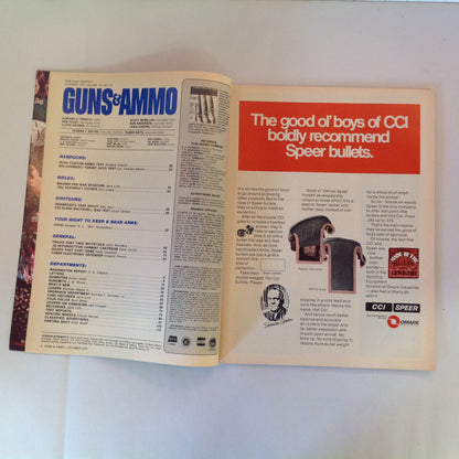 Vintage Oct 1975 Guns & Ammo Mystique of the Mauser Tom Swift's Electric Rifle Quad Cutter