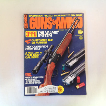 Vintage Sep 1980 Guns & Ammo Valmet System 3 Guns in 1 98 Mauser Old Time Calibers