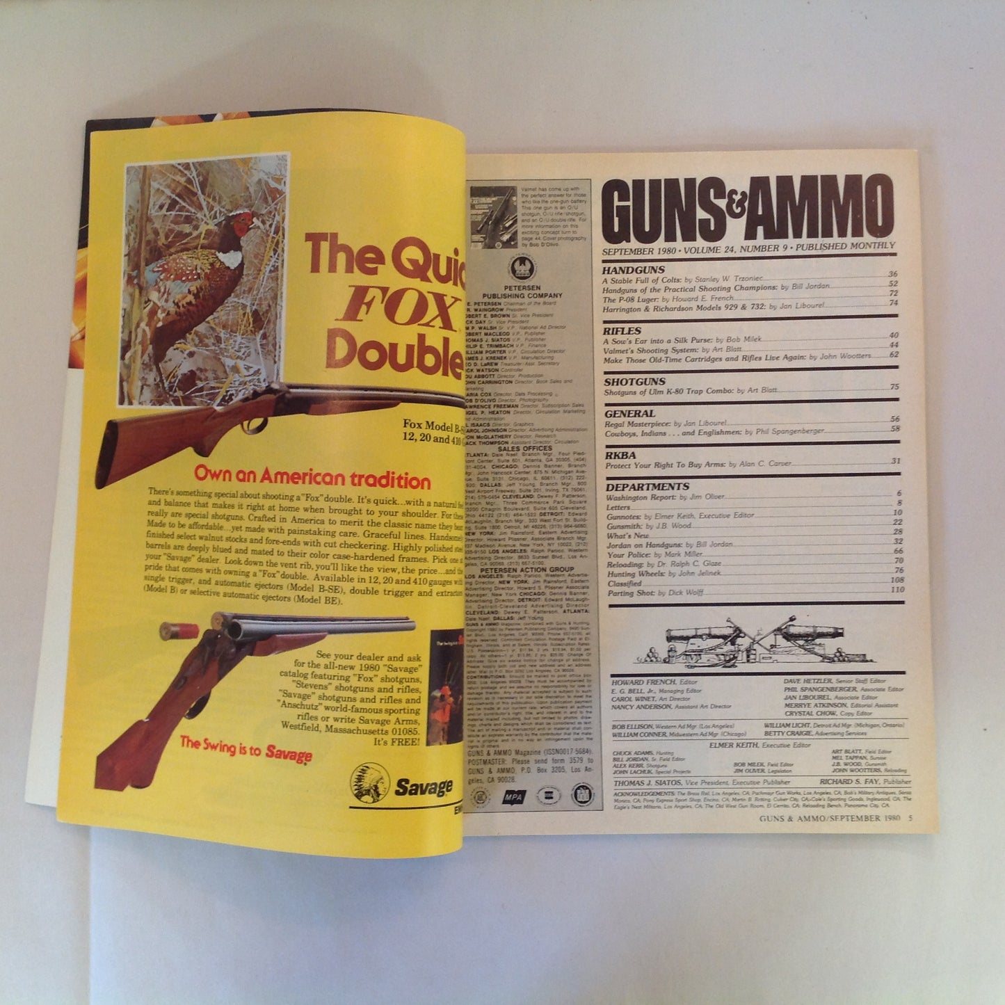 Vintage Sep 1980 Guns & Ammo Valmet System 3 Guns in 1 98 Mauser Old Time Calibers