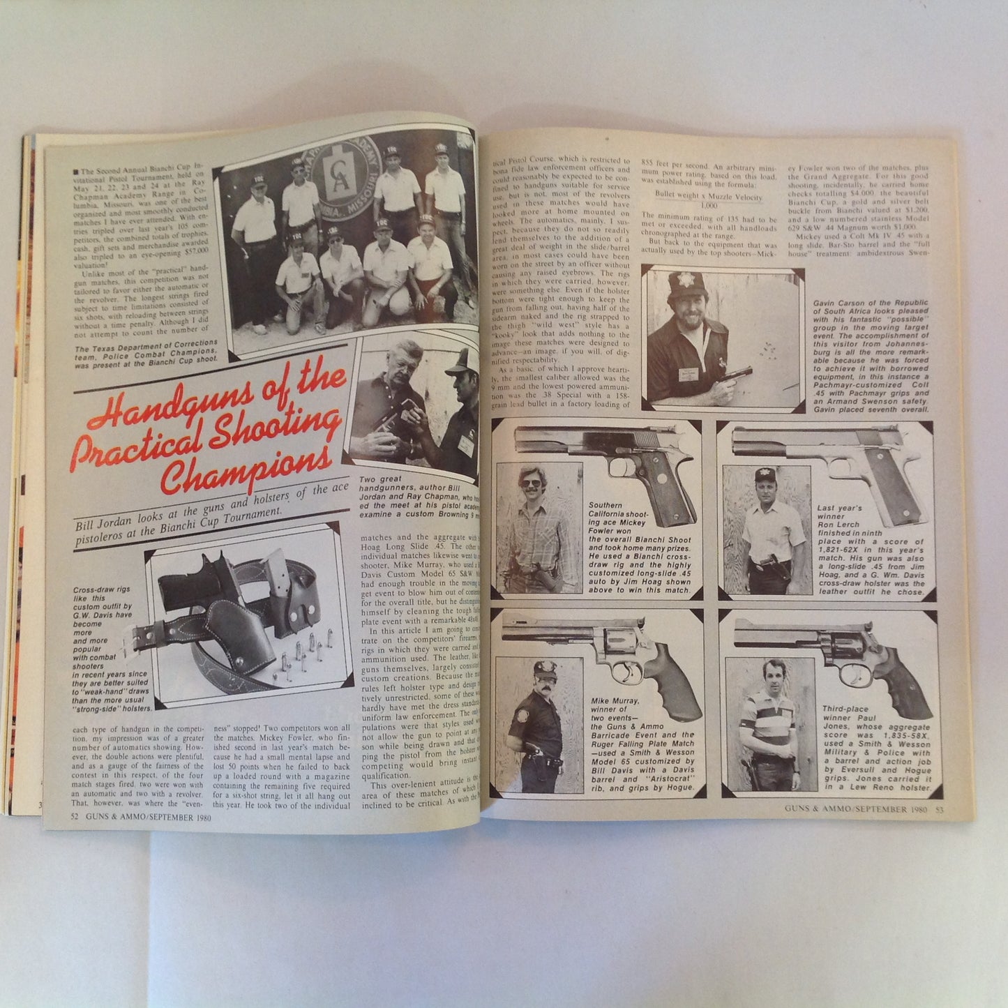 Vintage Sep 1980 Guns & Ammo Valmet System 3 Guns in 1 98 Mauser Old Time Calibers