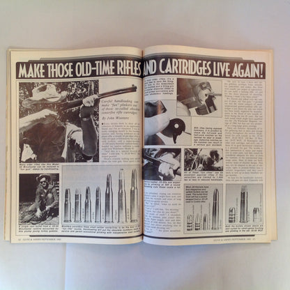 Vintage Sep 1980 Guns & Ammo Valmet System 3 Guns in 1 98 Mauser Old Time Calibers