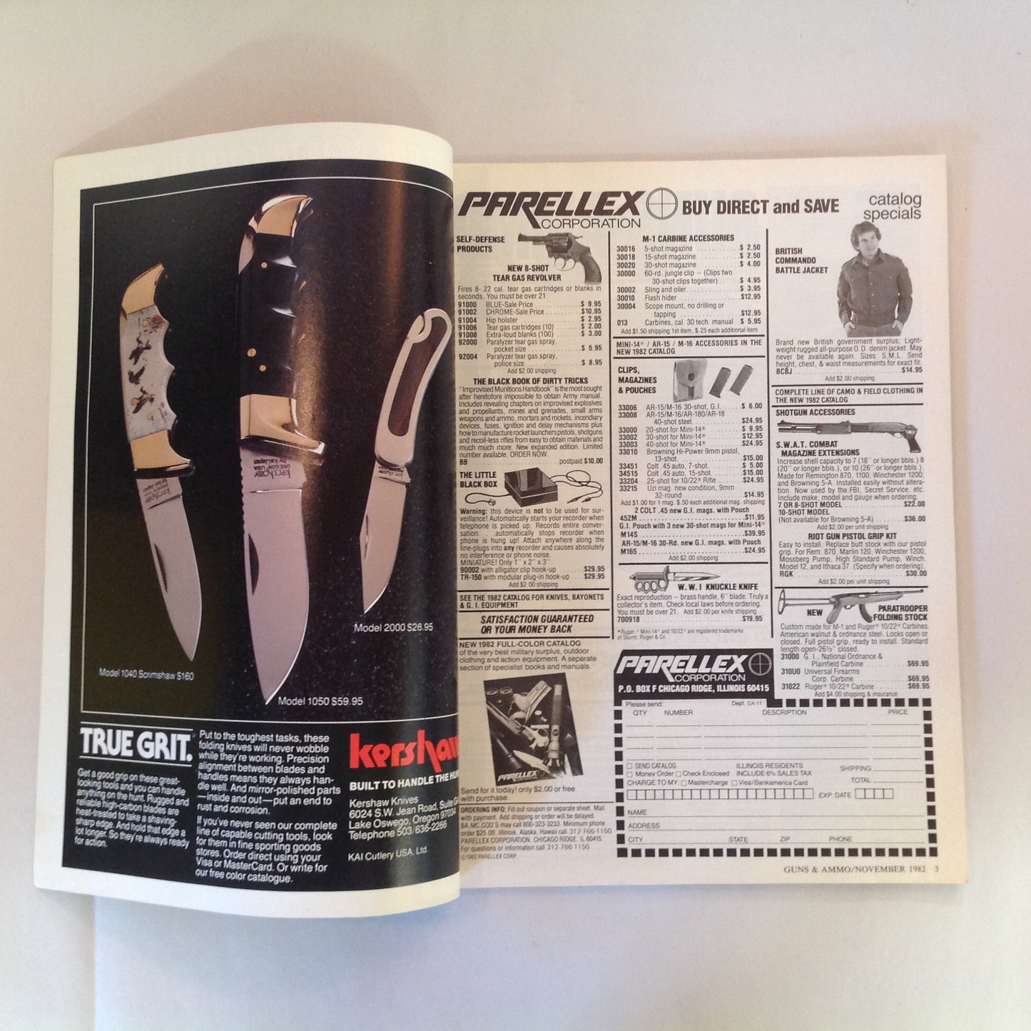 Vintage Nov 1982 Guns & Ammo Smith & Wesson's Stainless Steel Semi-Autos .222 Remington