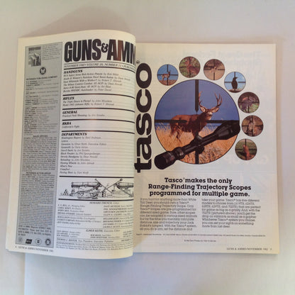 Vintage Nov 1982 Guns & Ammo Smith & Wesson's Stainless Steel Semi-Autos .222 Remington