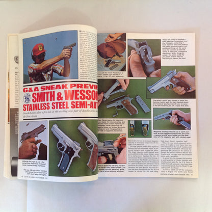 Vintage Nov 1982 Guns & Ammo Smith & Wesson's Stainless Steel Semi-Autos .222 Remington