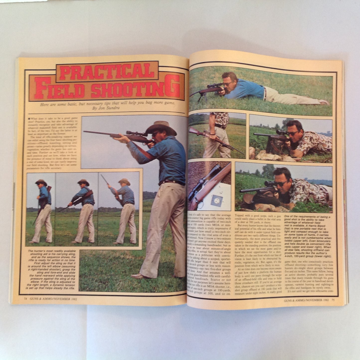 Vintage Nov 1982 Guns & Ammo Smith & Wesson's Stainless Steel Semi-Autos .222 Remington
