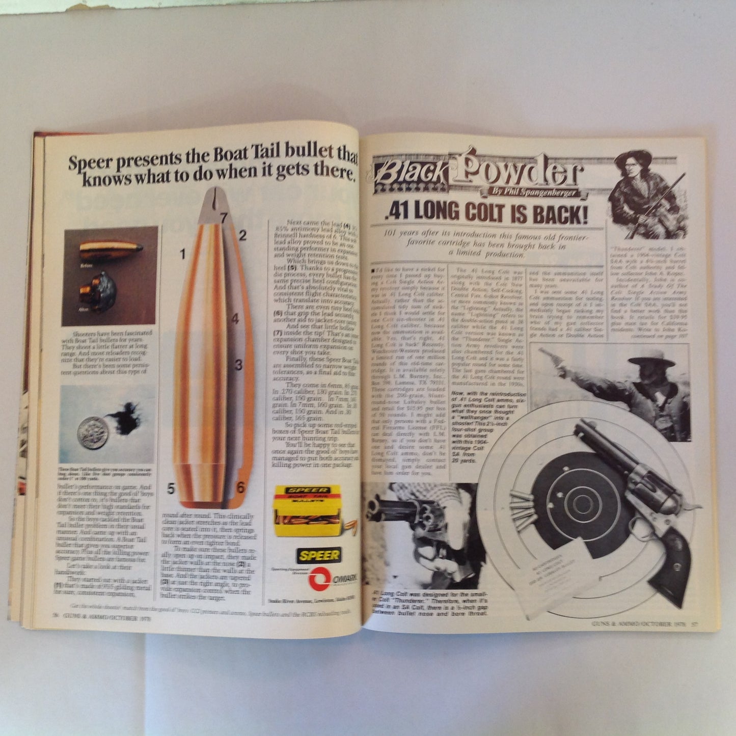 Vintage Oct 1978 Guns & Ammo Ultimate .45's .30 Caliber Double-Action Handgunning