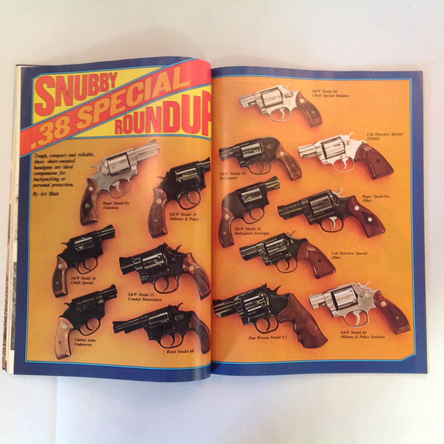 Vintage Aug 1980 Guns & Ammo Snubby Roundup 14 .38 Special Wheelguns .44 Walker Deer Rifles