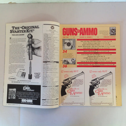 Vintage Jun 1985 Guns & Ammo .22 Auto Mag Dirty Harry Handgun Stocks Long-Range Pistol Mauser Broomhandle