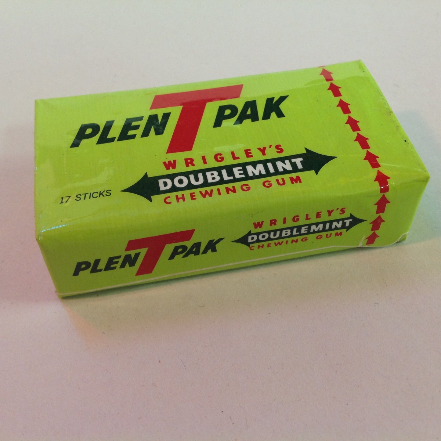 Vintage 1990's Wrigley's Doublemint Plen T Pack W Wrigely Chewing Gum 17 Sticks