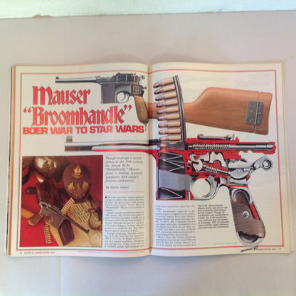 Vintage Jun 1985 Guns & Ammo .22 Auto Mag Dirty Harry Handgun Stocks Long-Range Pistol Mauser Broomhandle