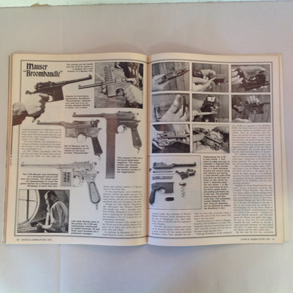 Vintage Jun 1985 Guns & Ammo .22 Auto Mag Dirty Harry Handgun Stocks Long-Range Pistol Mauser Broomhandle