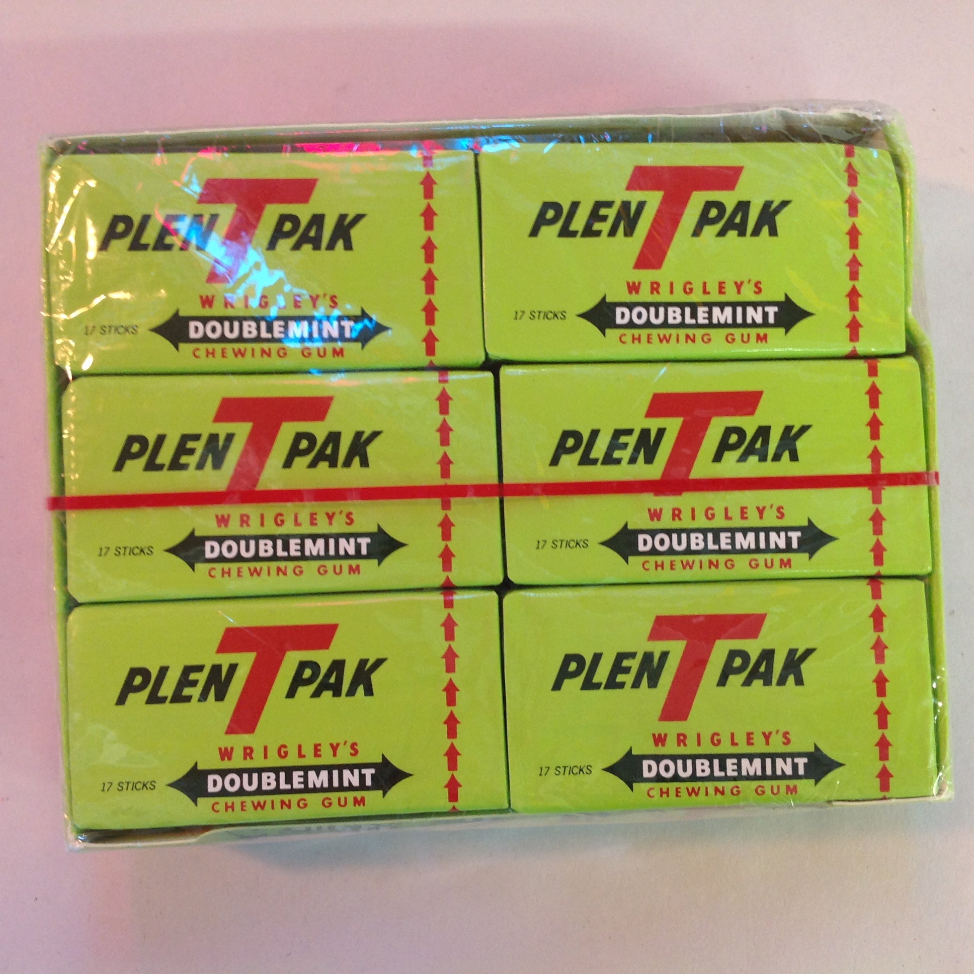 Vintage 1990's NOS Unopened Pack of 12 Wrigley's Doublemint