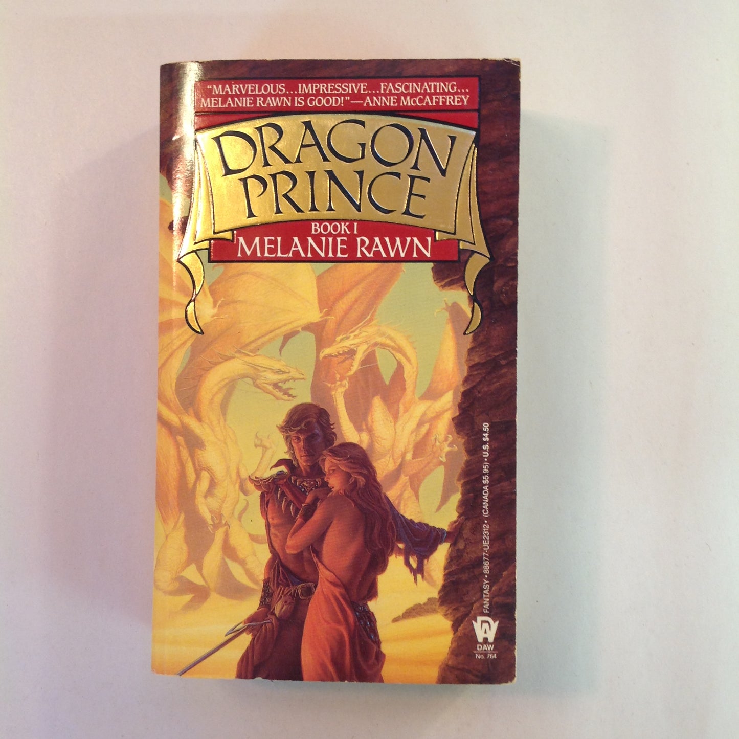 Vintage 1988 Mass Market Paperback Dragon Prince Book 1 Melanie Rawn Michael Whelan Cover