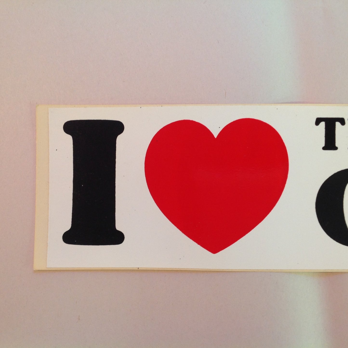 Vintage Unused Bumper Sticker Decal I Heart the Class of '85