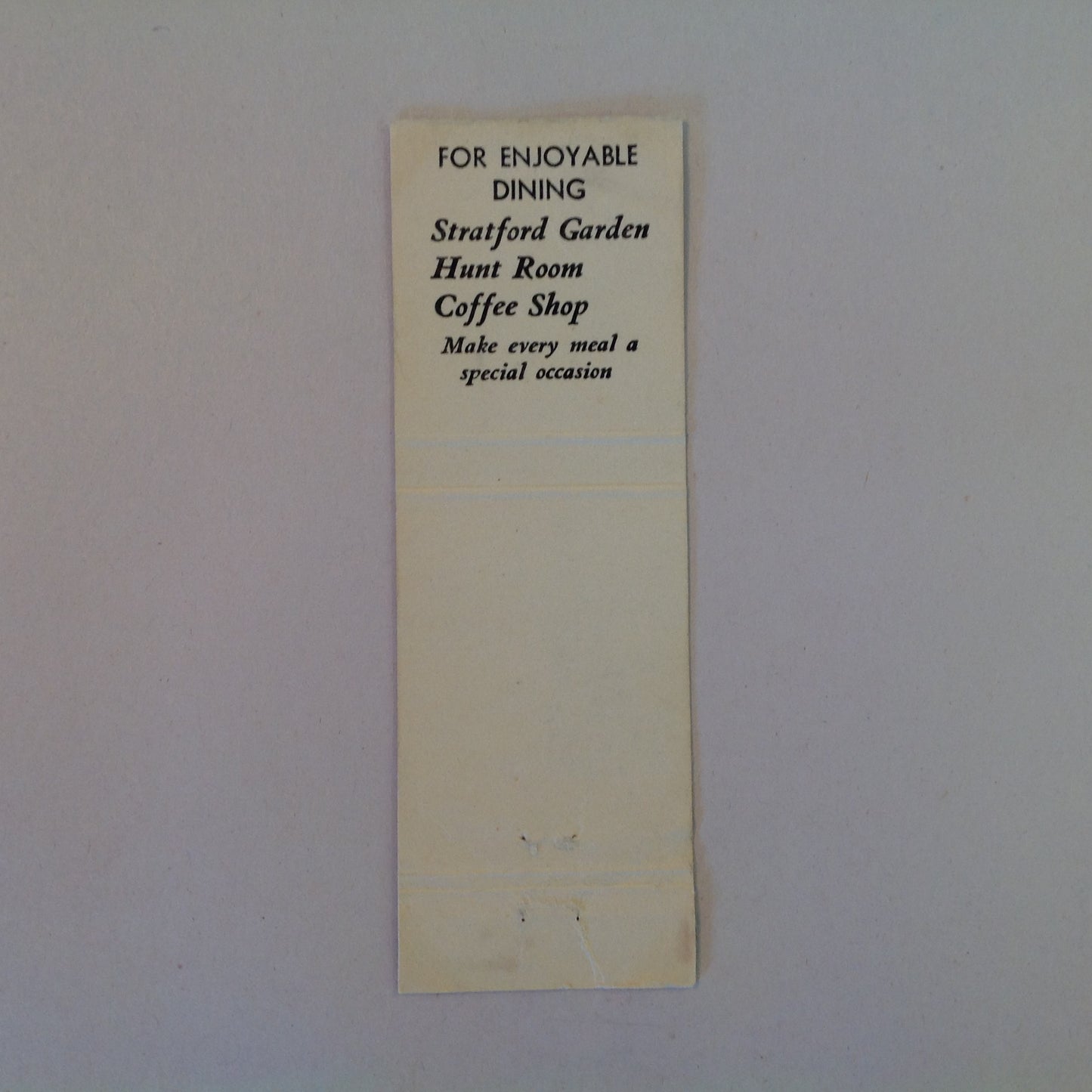 Vtg Matchbook Cover Bellevue Stratford Philadelphia New Face Old Grace Hotel PA