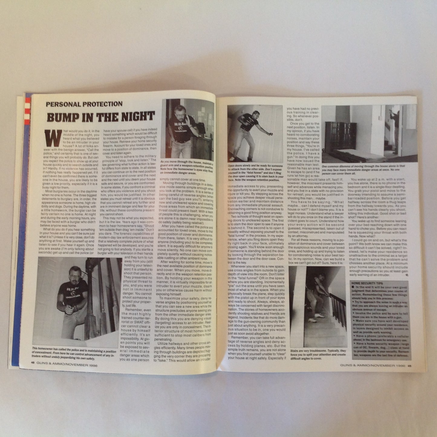 Vintage Nov 1996 Nov 1996 Guns & Ammo Magazine Wilson's New 1996A2 Factory Pistols