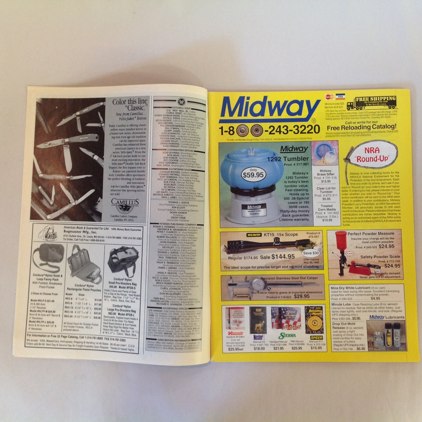 Vintage May 1992 Guns & Ammo Magazine Pick the Perfect Combat Handgun