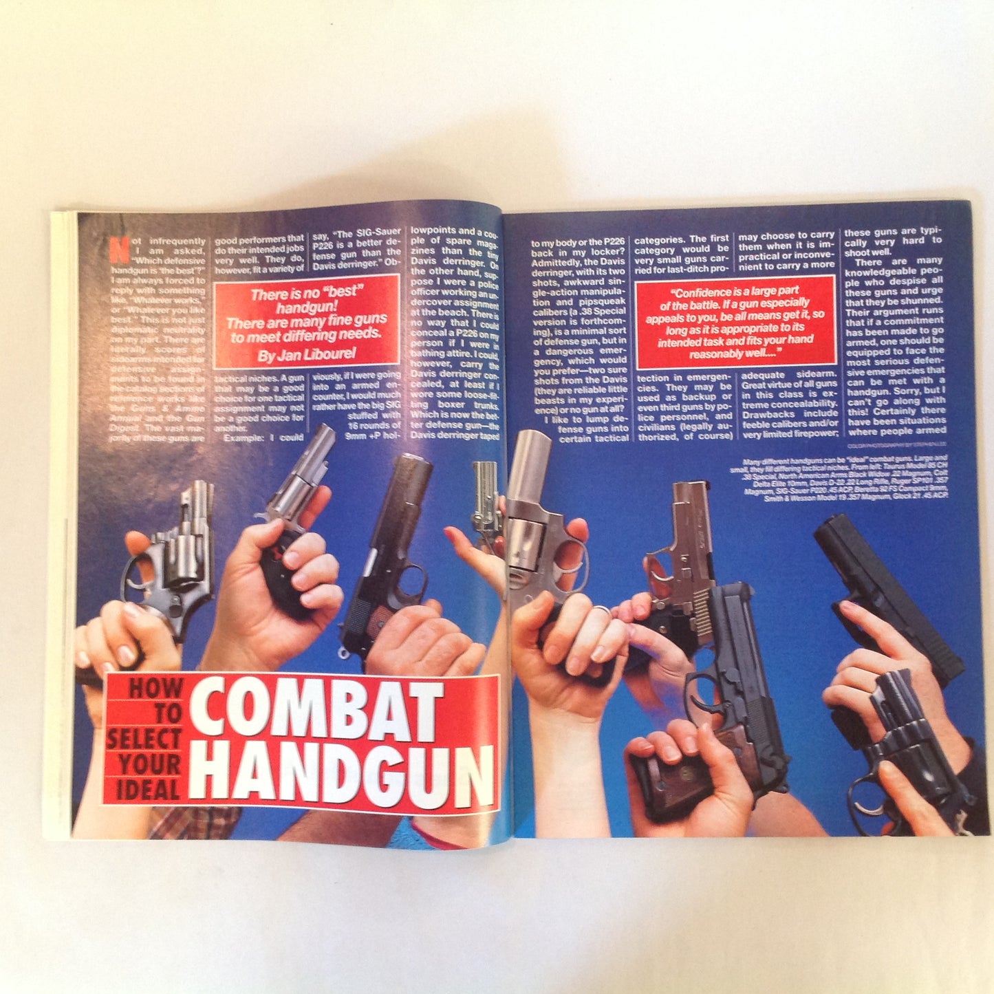 Vintage May 1992 Guns & Ammo Magazine Pick the Perfect Combat Handgun
