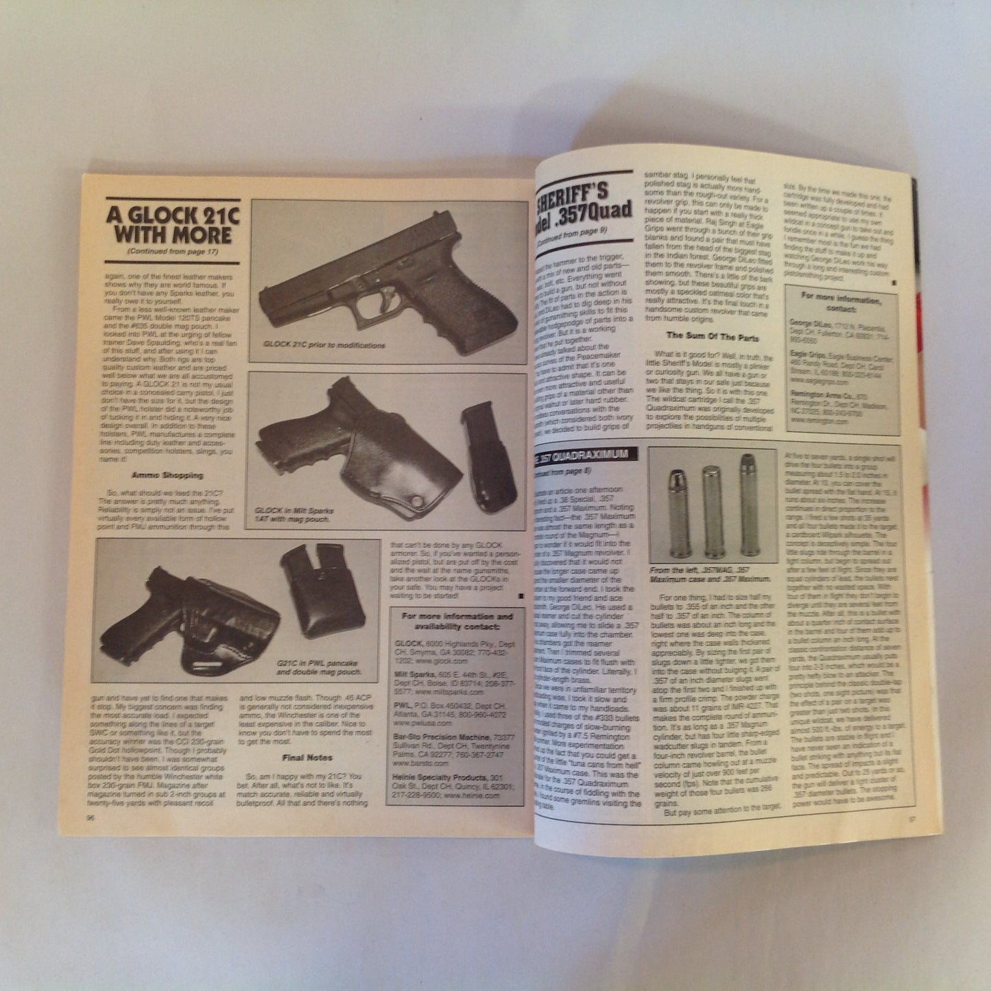 Vintage 201 Custom Combat Handguns Magazine