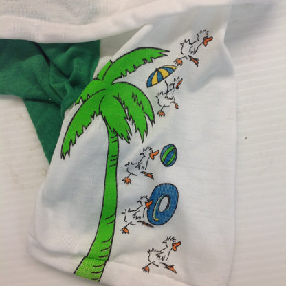 Vintage Wormserwear Child's 2Pc Pajama Top Short Beach Patrol Ducks 4T New with Tags