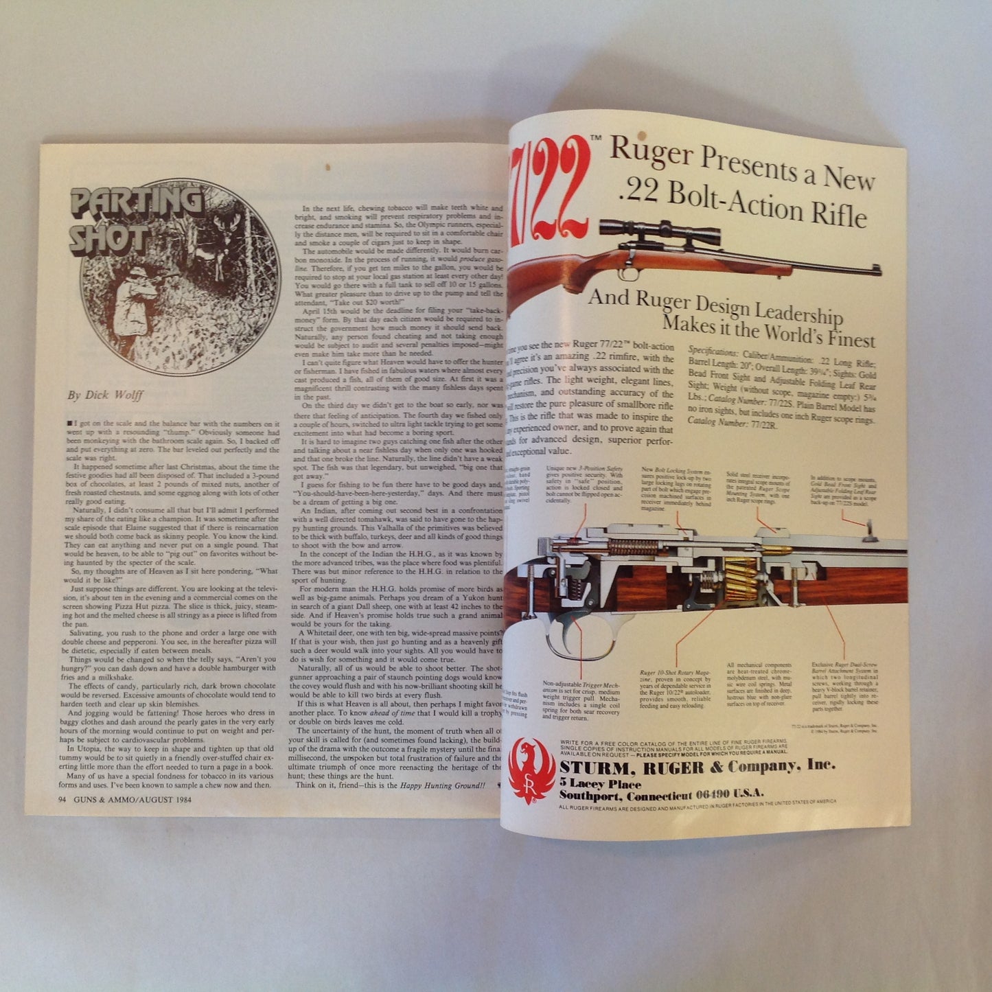 Vintage Aug 1984 Guns & Ammo Magazine Bren Ten 10mm Powerhouse