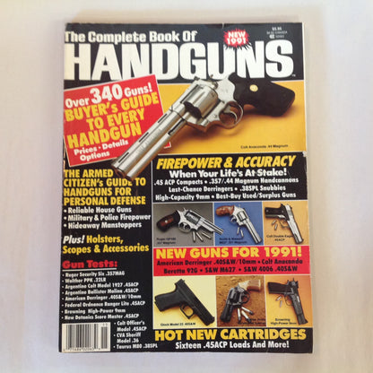 Vintage 1991 The Complete Book of Handguns Over 340 Buyer's Guide