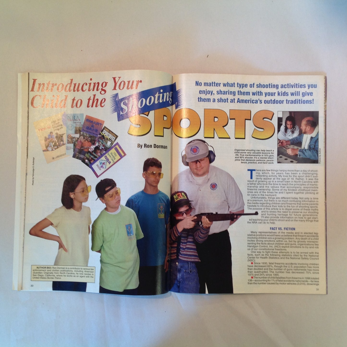 Vintage Aug 1998 American Guardian Magazine How to Shoot a Rifle Handgun Reloading Child Shooting Sports NRA Prop