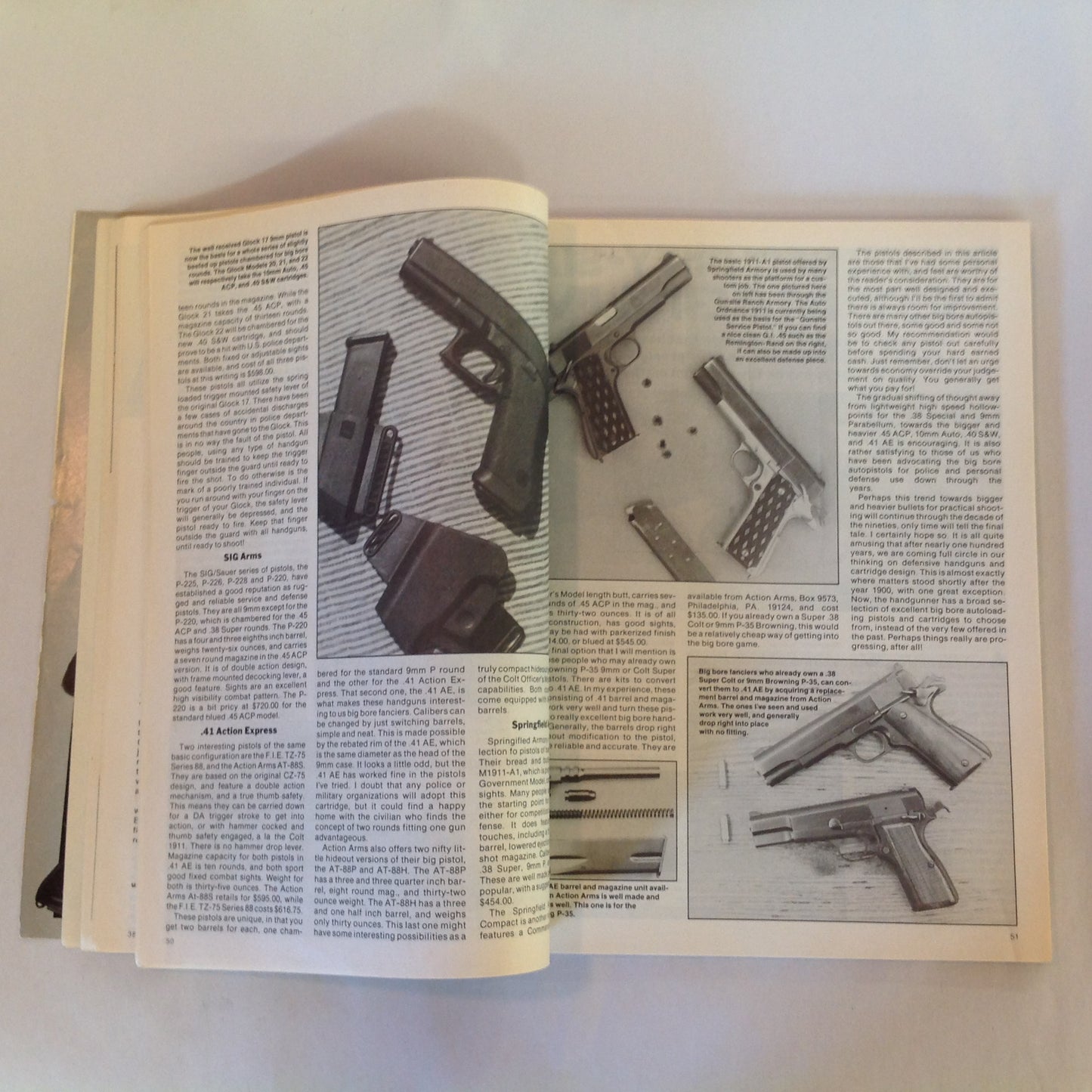 Vintage 1991 The Complete Book of Handguns Over 340 Buyer's Guide