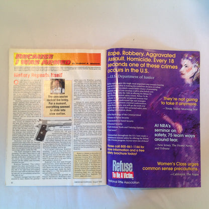 Vintage Aug 1998 American Guardian Magazine How to Shoot a Rifle Handgun Reloading Child Shooting Sports NRA Prop
