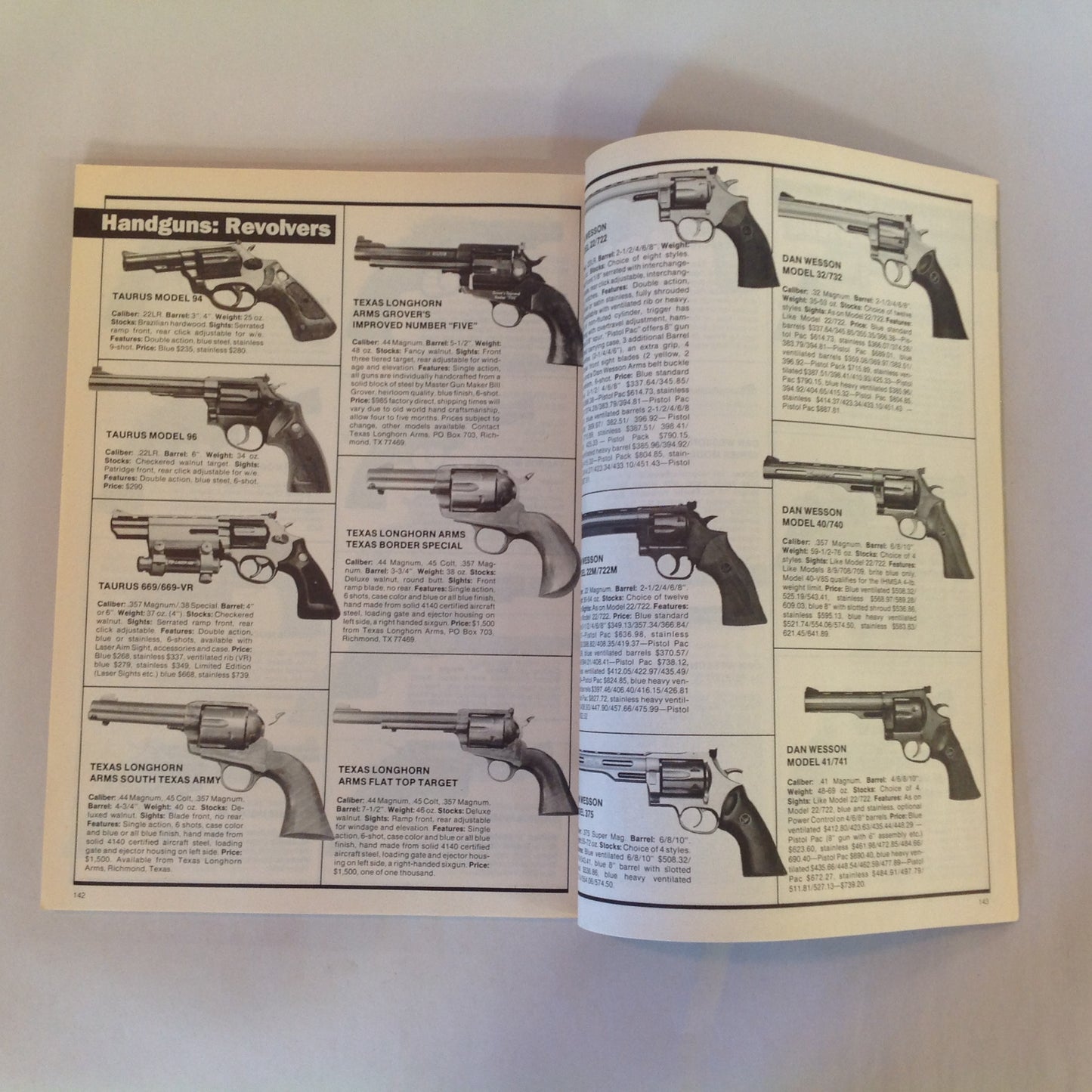 Vintage 1991 The Complete Book of Handguns Over 340 Buyer's Guide