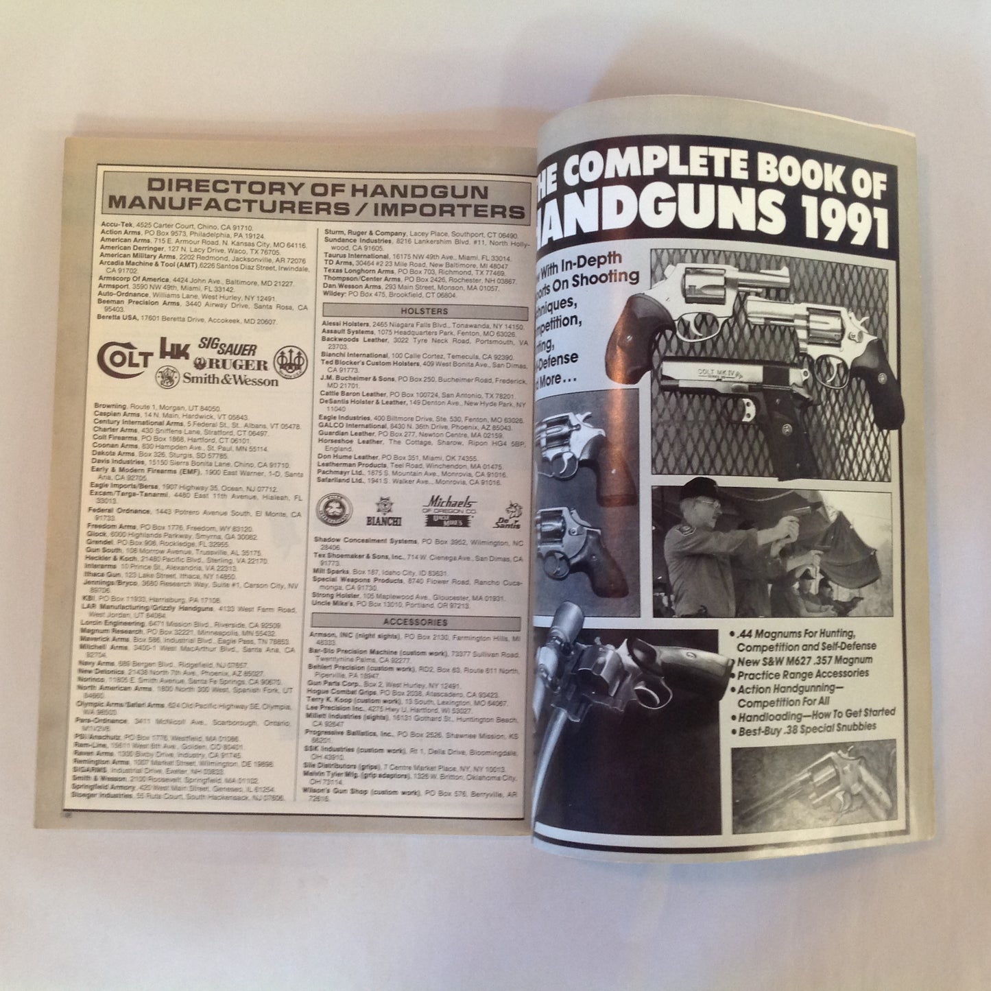 Vintage 1991 The Complete Book of Handguns Over 340 Buyer's Guide