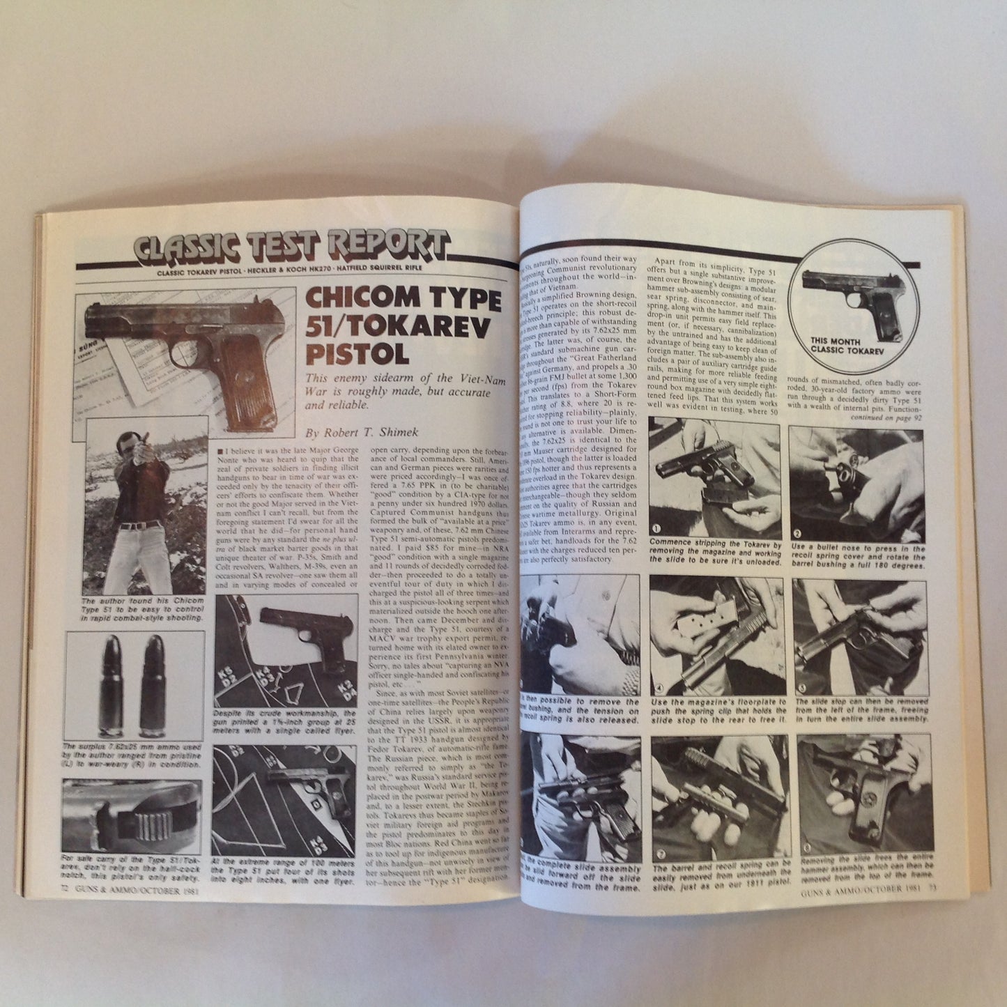 Vintage Oct 1981 Guns & Ammo Magazine Comparing the Super .30s