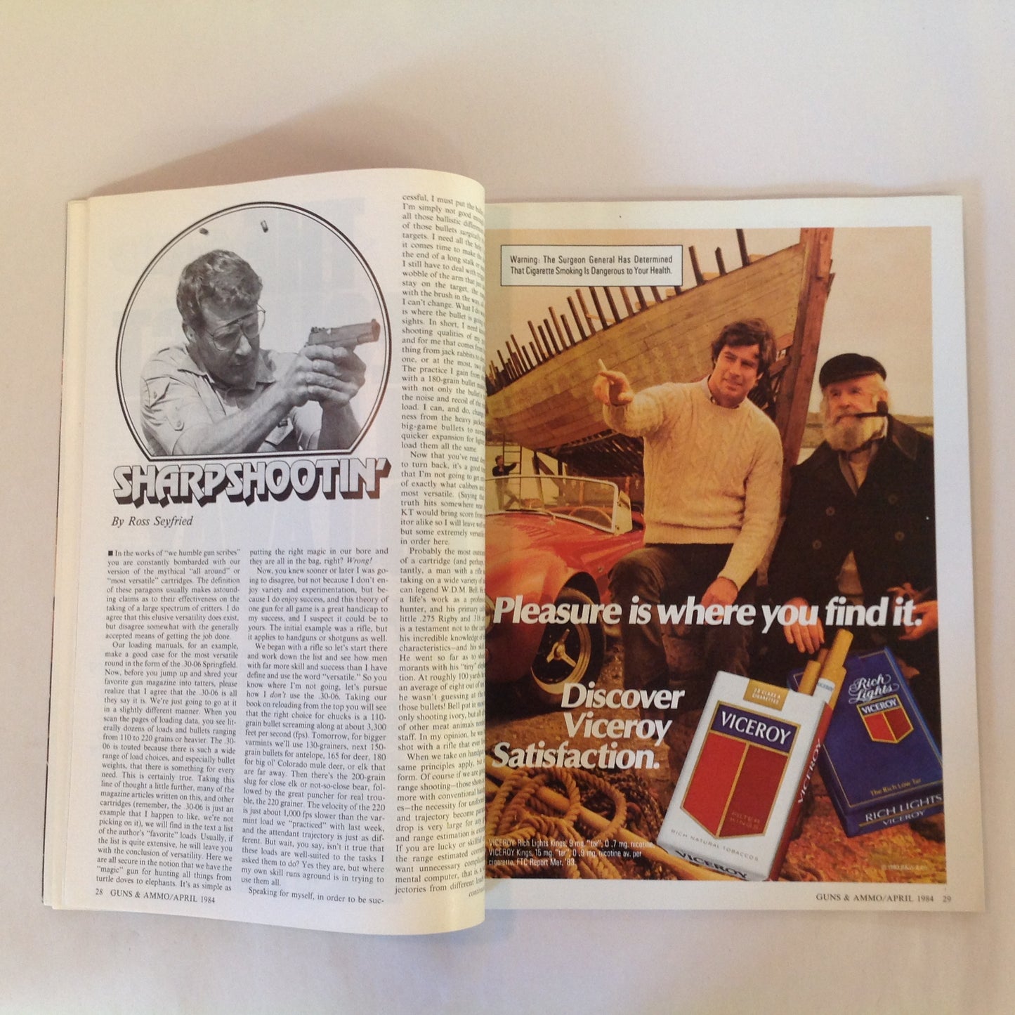 Vintage Apr 1984 Guns & Ammo Magazine At Last! A Left-Hand .45 ACP