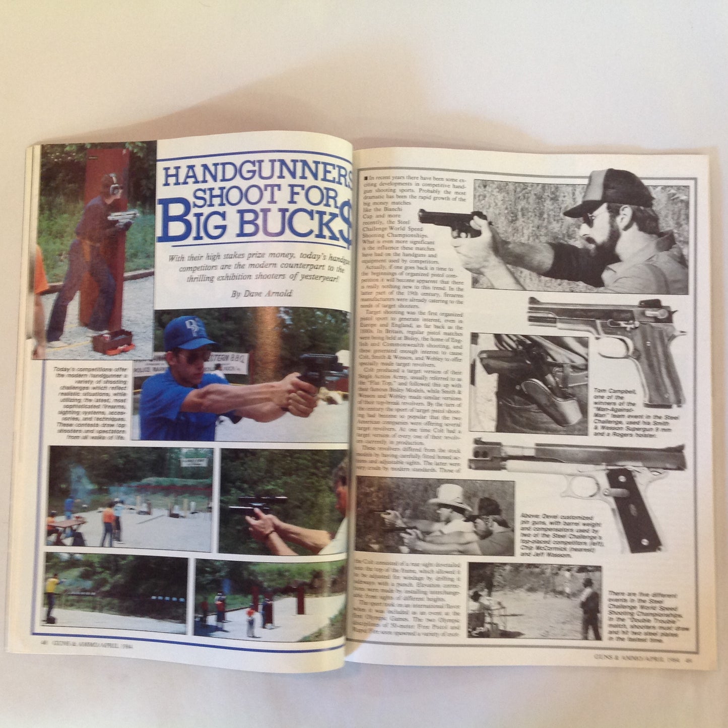 Vintage Apr 1984 Guns & Ammo Magazine At Last! A Left-Hand .45 ACP