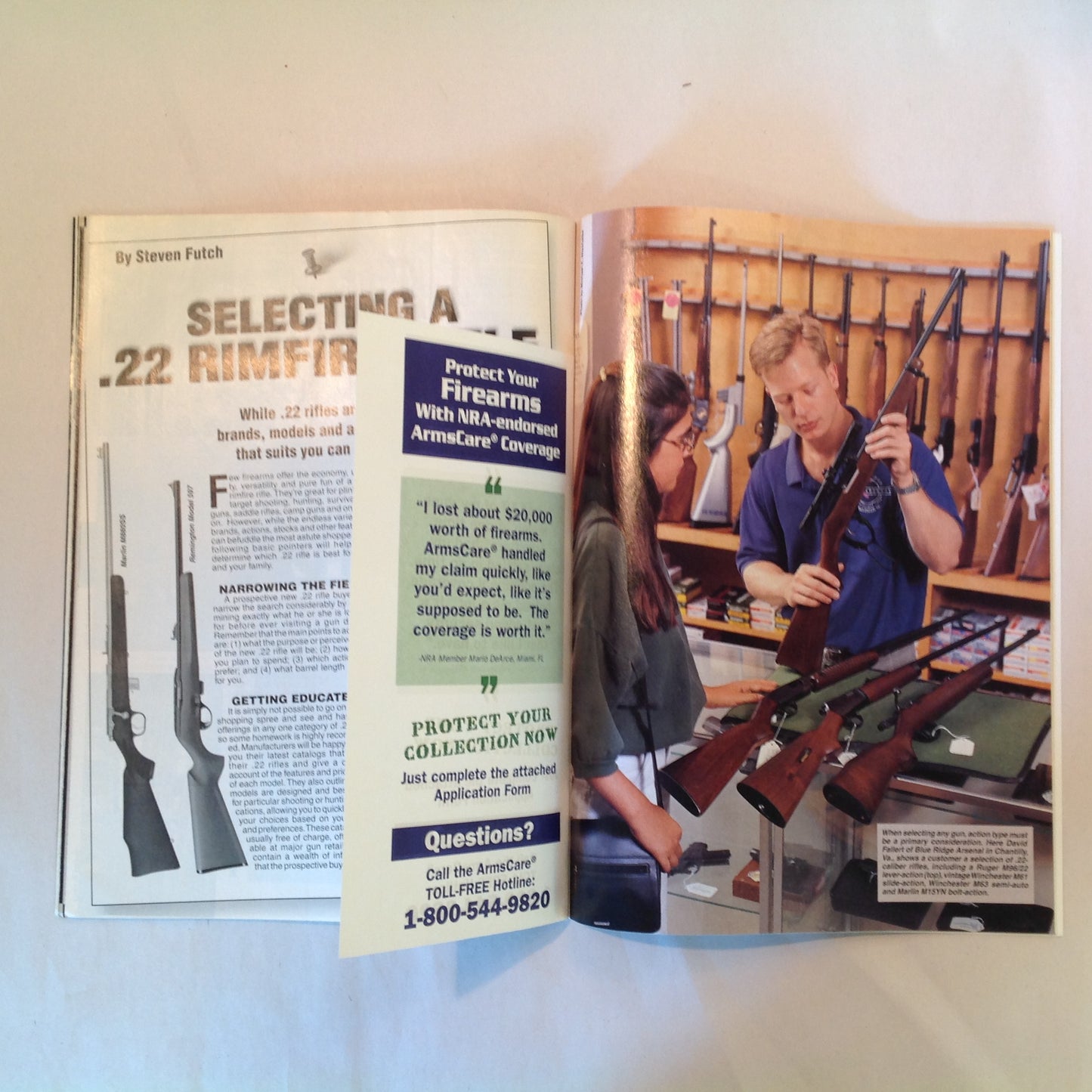 Vintage Sep 1999 American Guardian Magazine Versatile Home Defense Shotguns Concealed Carry Holtsters .22 Rimfire NRA Prop