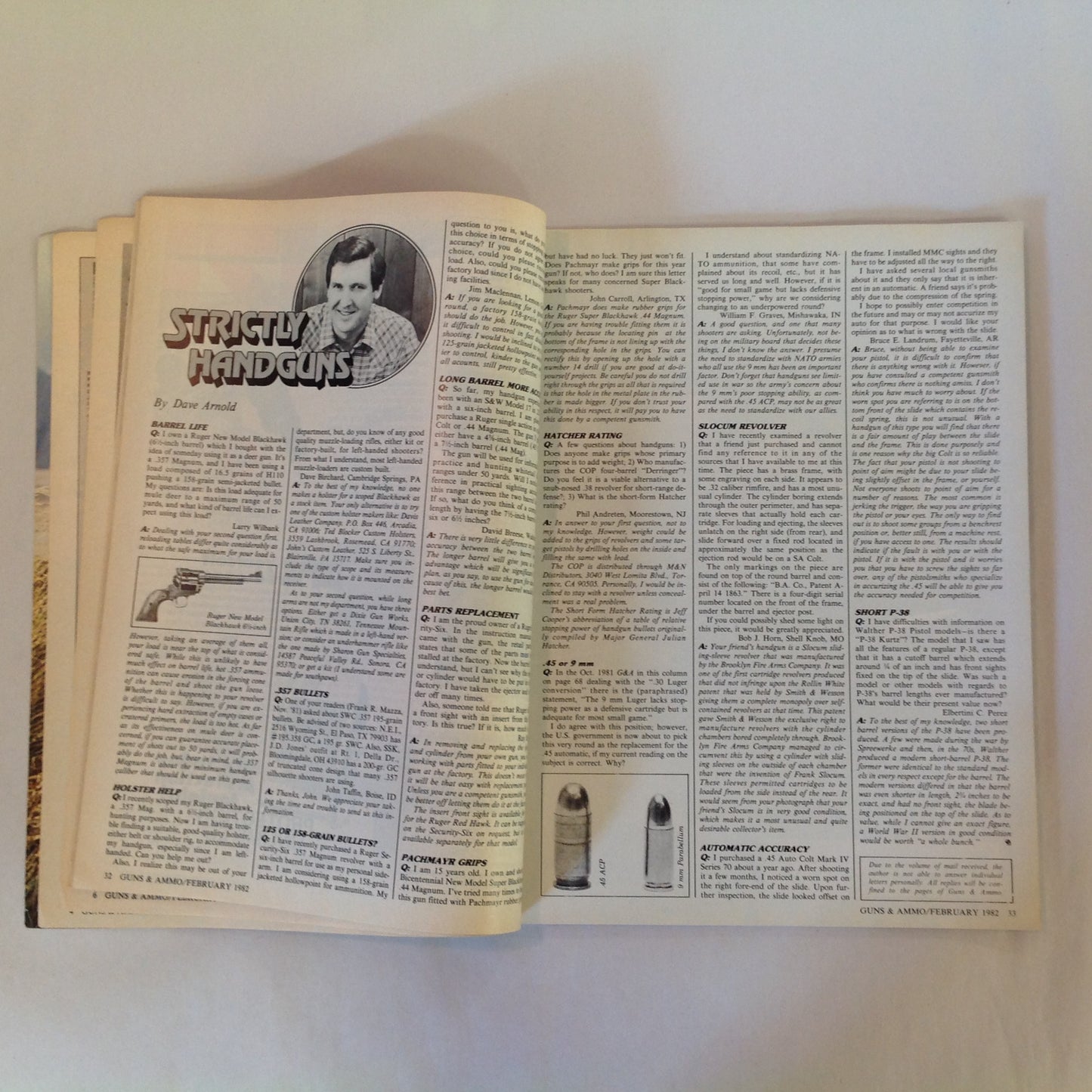 Vintage Feb 1982 Guns & Ammo Magazine Battle Rifles of the Great War 1914-1918