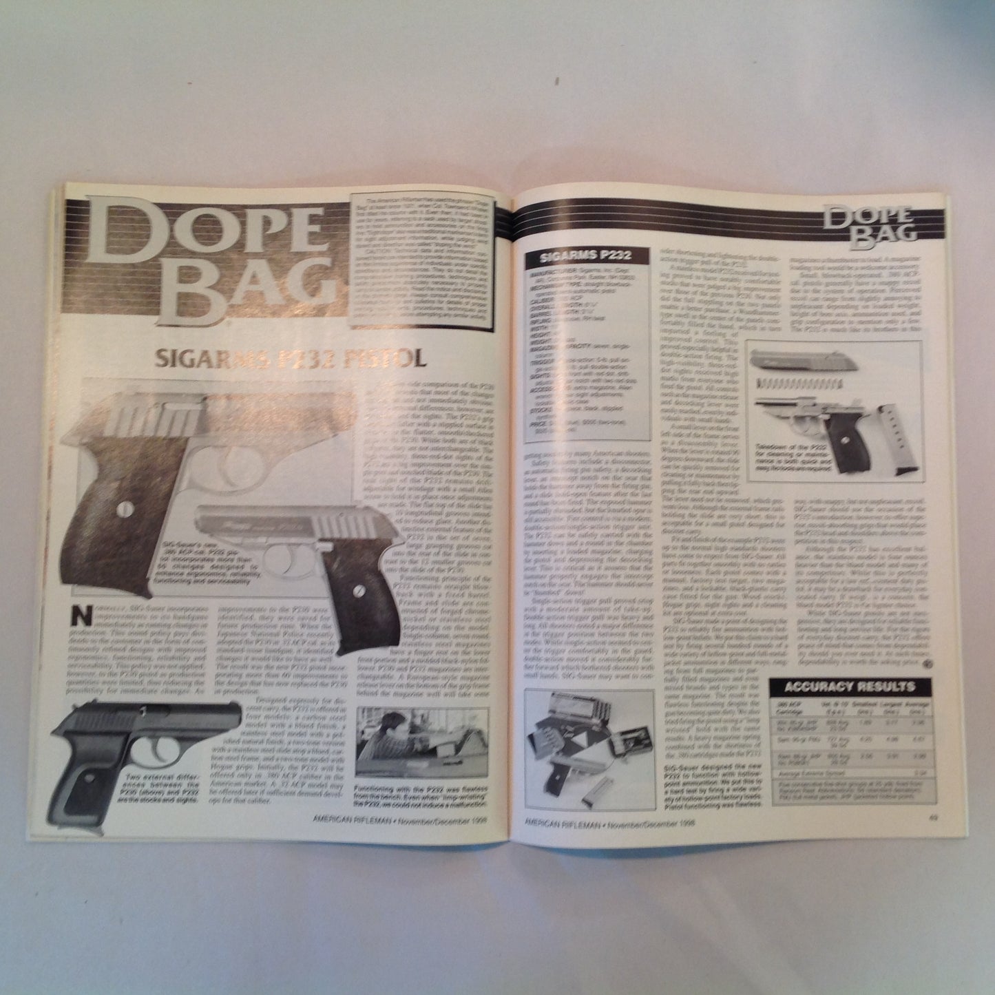 Vintage Nov/Dec 1998 American Rifleman Magazine It Can Happen Here Unless You VOTE! NRA Prop