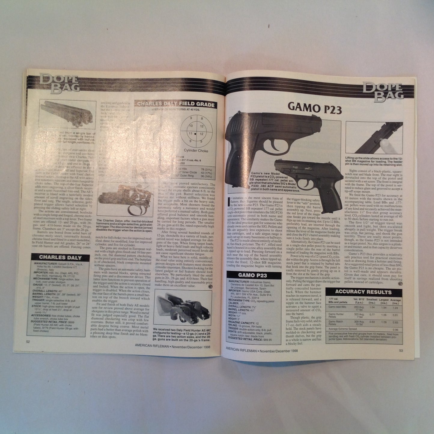 Vintage Nov/Dec 1998 American Rifleman Magazine It Can Happen Here Unless You VOTE! NRA Prop