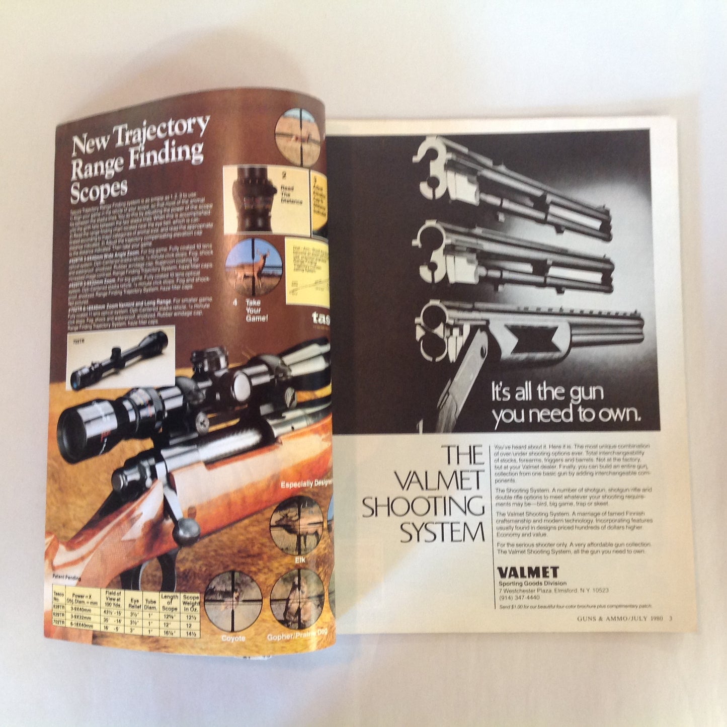 Vintage Jul 1980 Guns & Ammo Magazine Exclusive: Gas-Operated .45 ACP Pistol/Carbine