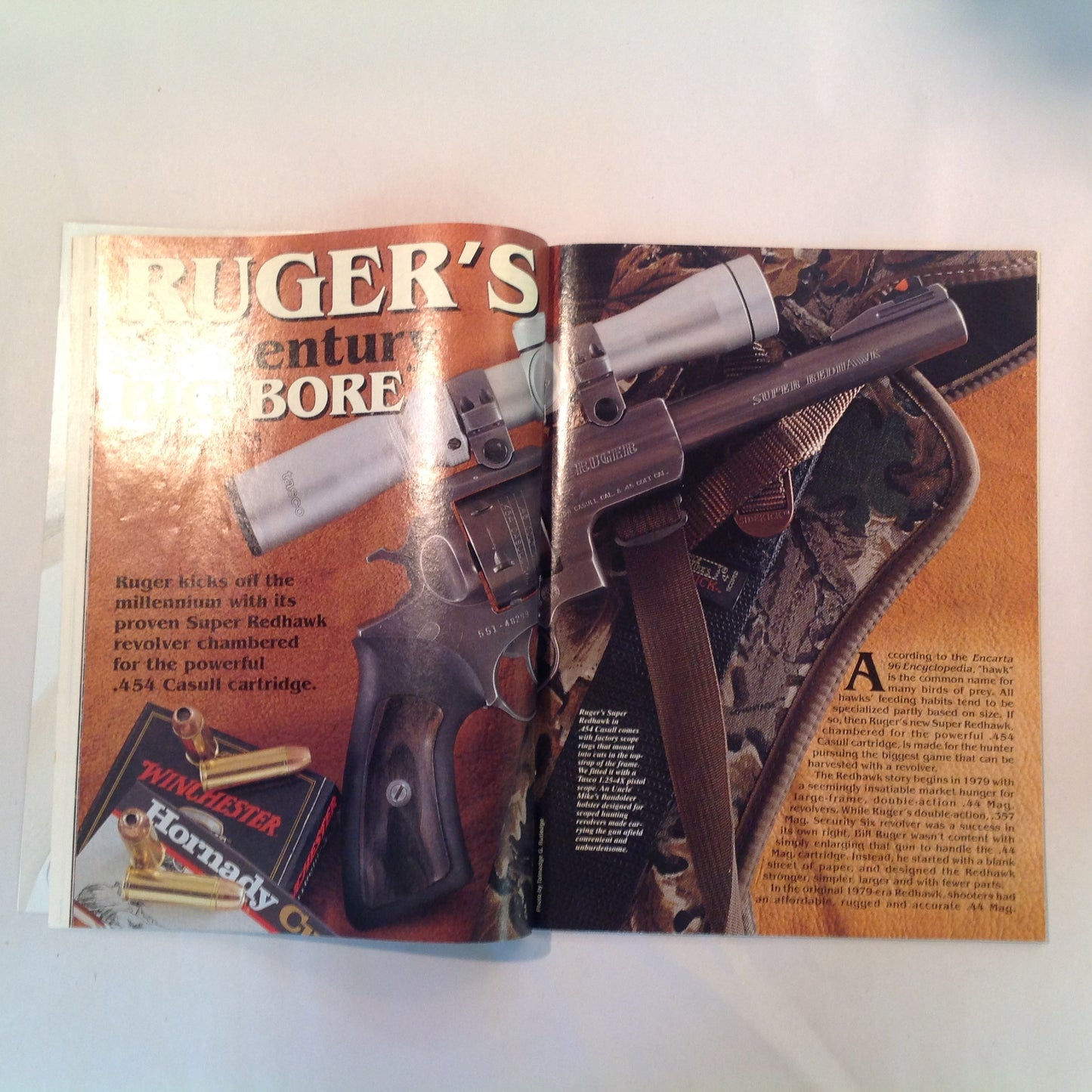 Vintage Jan 2000 American Rifleman Magazine Ruger 21st Century Big Bore Arming the 21st Century Soldier Shooting Positions 100 Years of Grand American