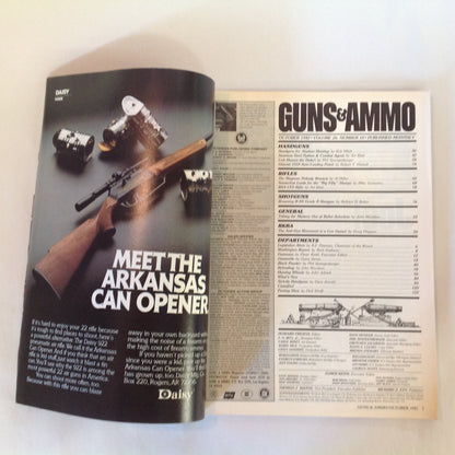 Vintage Oct 1982 Guns & Ammo Magazine Colt's Stainless Python Peacemakers Combat .38 Agent